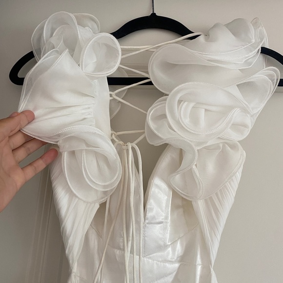 Mac Duggal Ieena Cutout Chiffon Gown - Picture 8 of 12